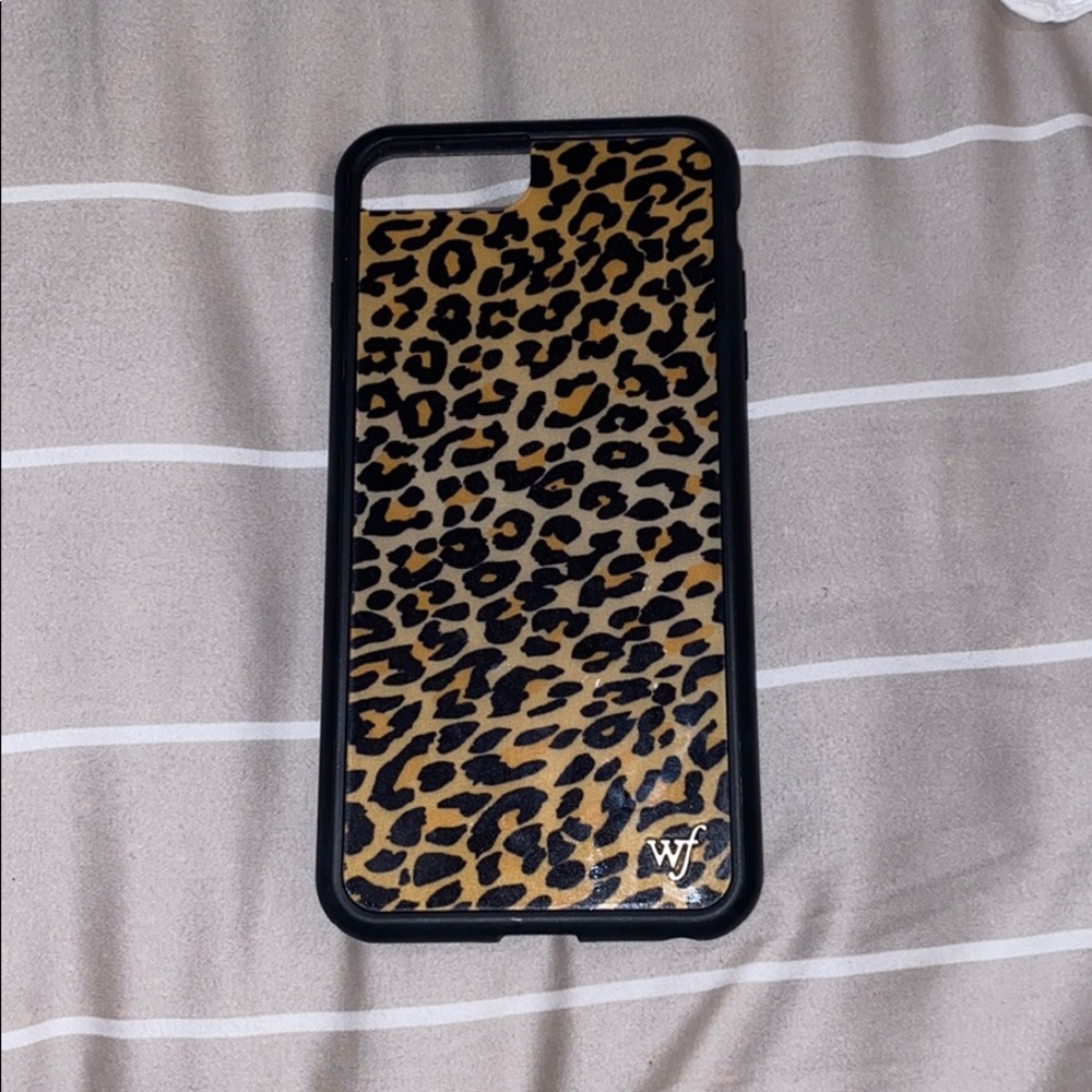 Wildflower Cheetah Print Iphone case 6 7 or 8 plus
